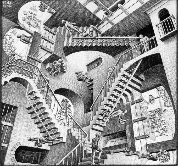 Escher, Impracticalities of space