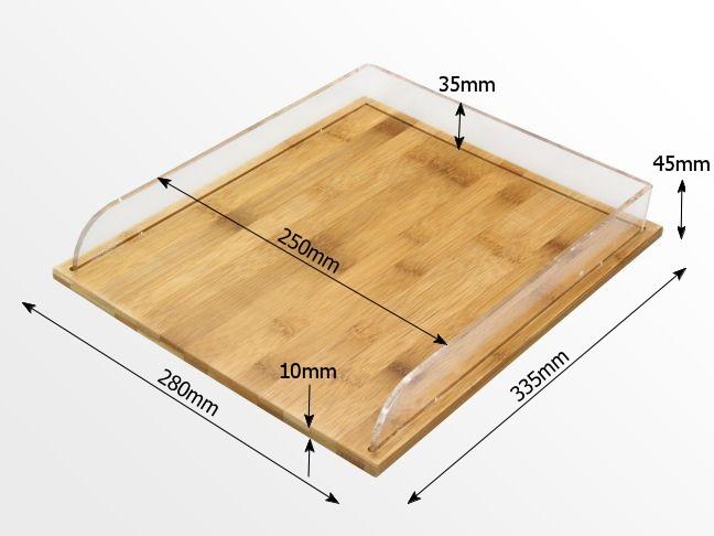 Dimensions of the letter rack paper tray