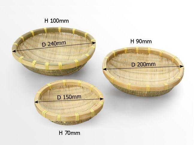 Dimensions of bamboo bowls