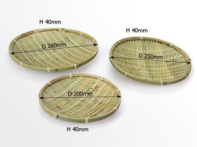 Dimensions of bamboo plates