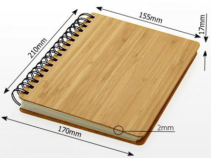 Bamboo Notepad, measures