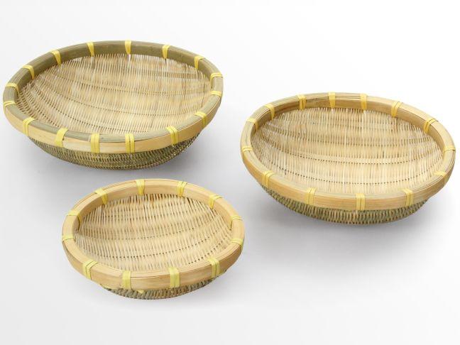 Set of 3 woven fruit bowls