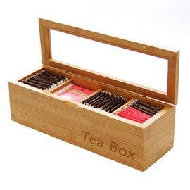 Tea Box Tea Caddy 4 compartments