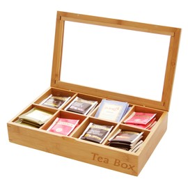 Tea Box Tea Caddy 8 compartments