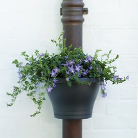 Outdoor Drainpipe Planter - White