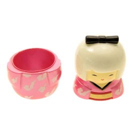 Light/pink japanese doll egg cup 