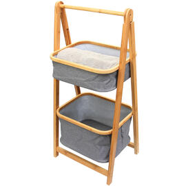 2 Tier Bamboo Bathroom Shelf