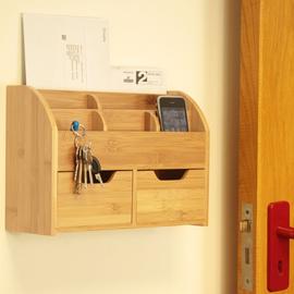 Bamboo Wall Mounted Letter Rack