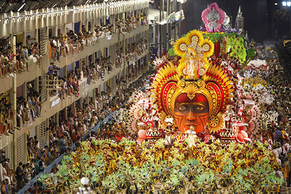 Brazil Carnival 2010, members of Salgueiro Samb Floar