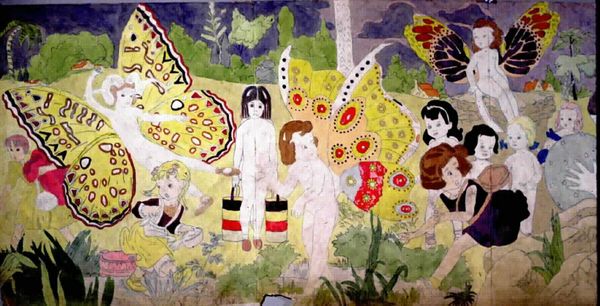 Henry Darger's Work>
	<p>I recently went to see Souzou at the Wellcome Collection and found it rather challenging. All of the artists exhibiting work are residents at social welfare institutions in Japan. Seeing their work framed and lit up, to be scrutinised by the interested public, felt akin to poking through the most intimate crannies of someone's nightmares. I felt slightly ill at ease in the role of spectator knowing the origin of the works, which as a result took on the label ‘art therapy’, although of course it can be argued that all art is therapeutic.</p>
<img src=
