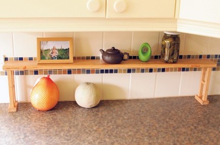 kitchen table shelf