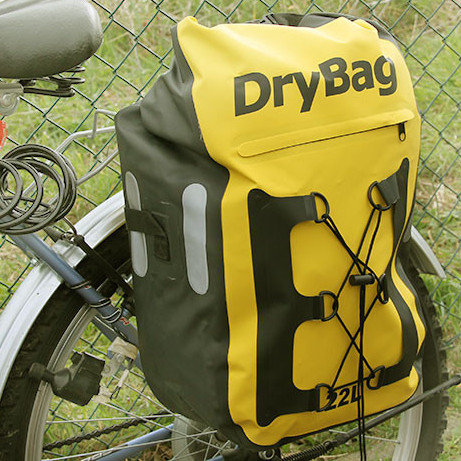Waterproof bicycle rack bag
