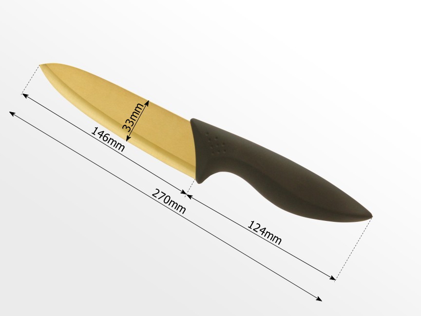 Dimensions of ceramic knife