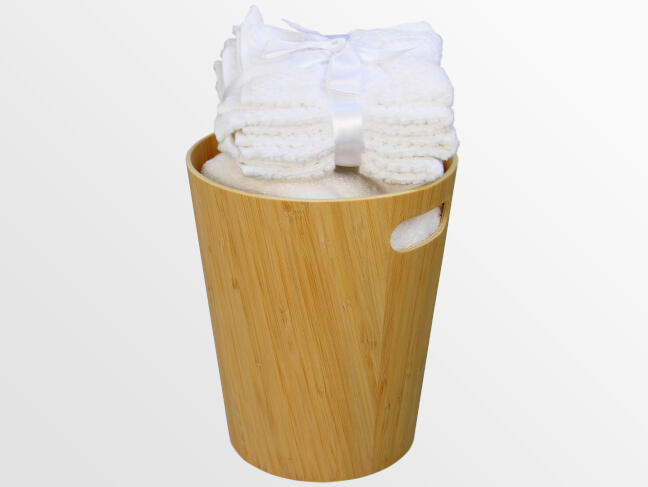 Bamboo laundry bin