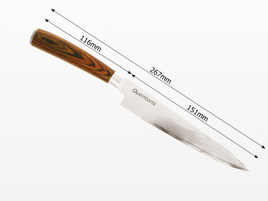 universal knife, damask blade