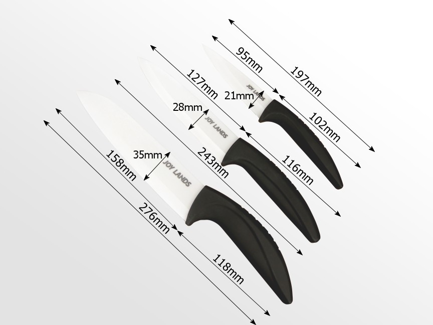 Ceramic kitchen knives