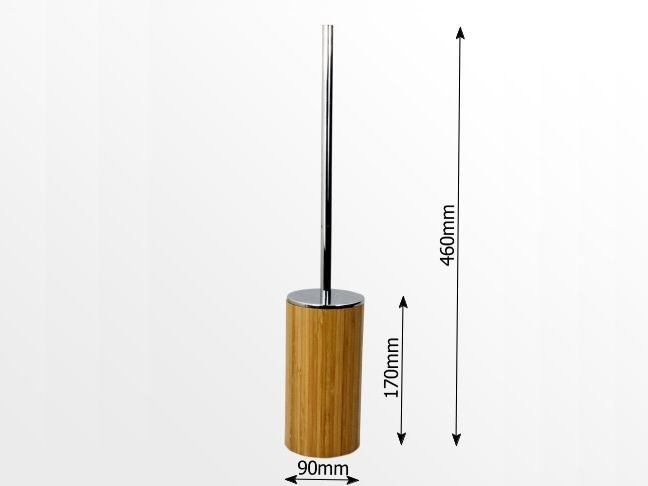 Dimensions of toilet brush and holder