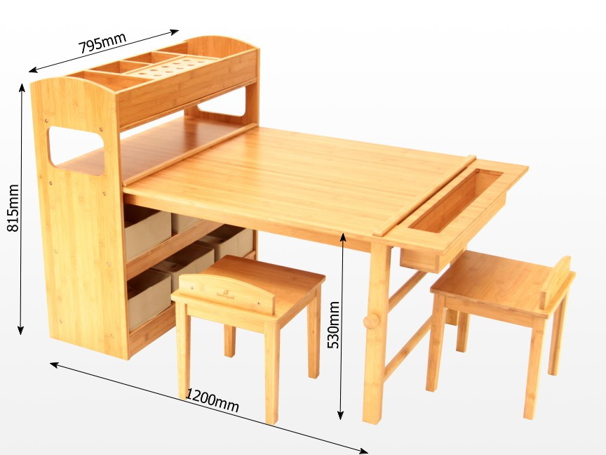 Dimensions of the kids table