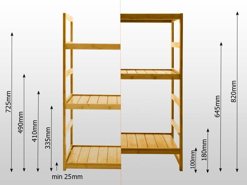 Dimensions of shoe rack