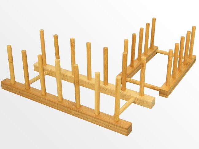 Bamboo plate racks