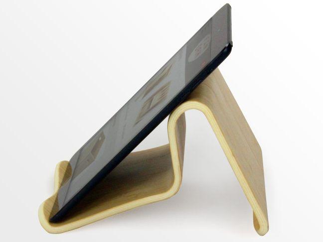 Bamboo ipad holder