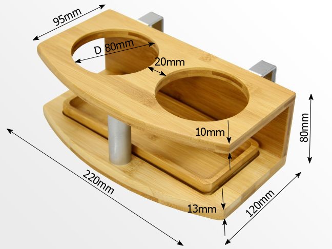 Dimensions of cup holder
