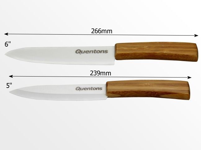 Dimensions of ceramic knives