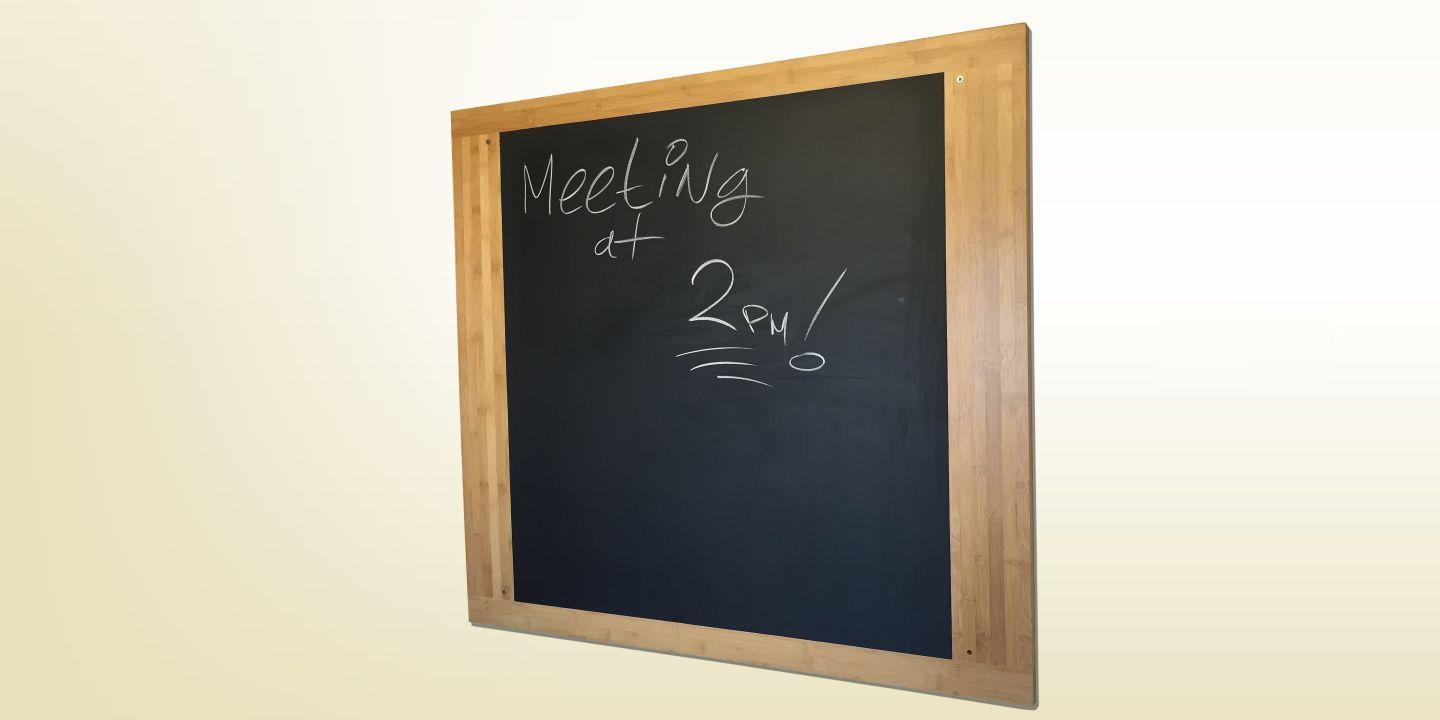 Large Chalkboard Blackboard Wide Frame | Bamboo for Home& Office