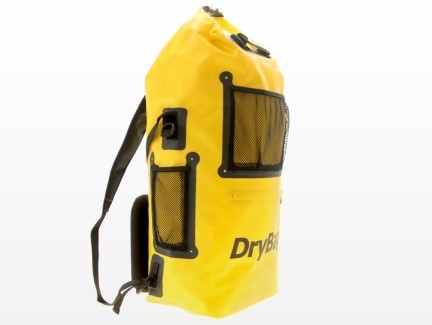 waterproof backpack, yellow travel pack