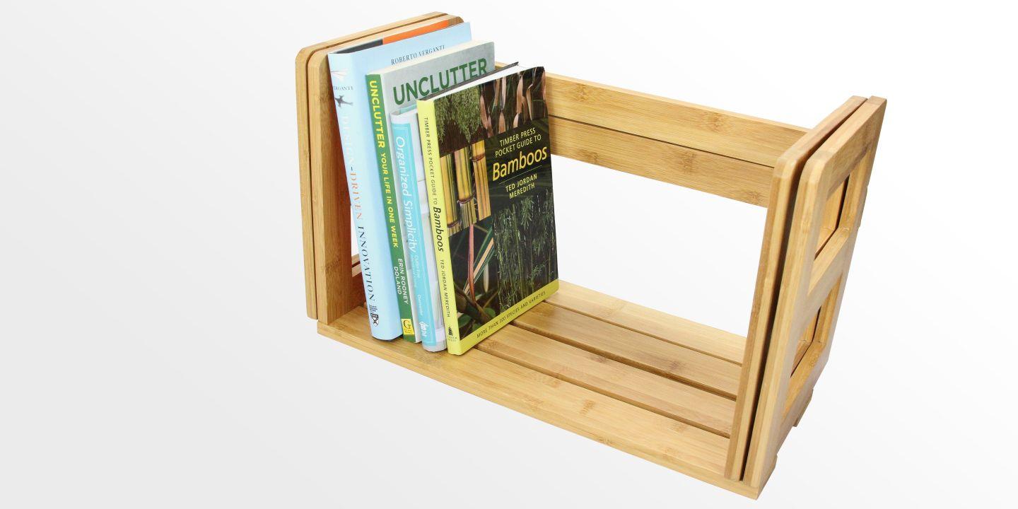 ⚫️ BEAMALEVICH Everything Stand - Bamboo Book Stand, Book Rack & Podium