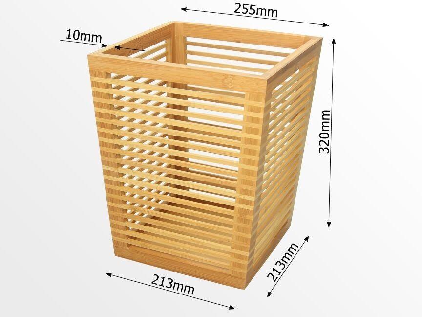 Dimensions of the bathroom bin