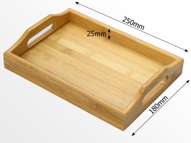 Dimensions of bamboo tray