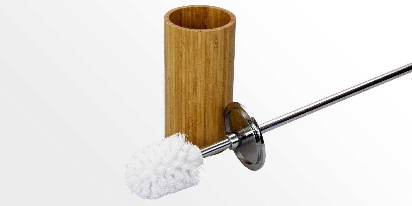 Bamboo Toilet Brush and Holder