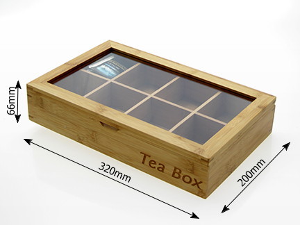 Tea box, measures