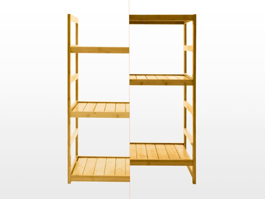 Bamboo shoe rack