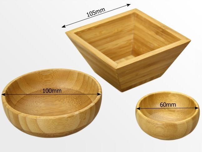 Dimensions of snack bowls