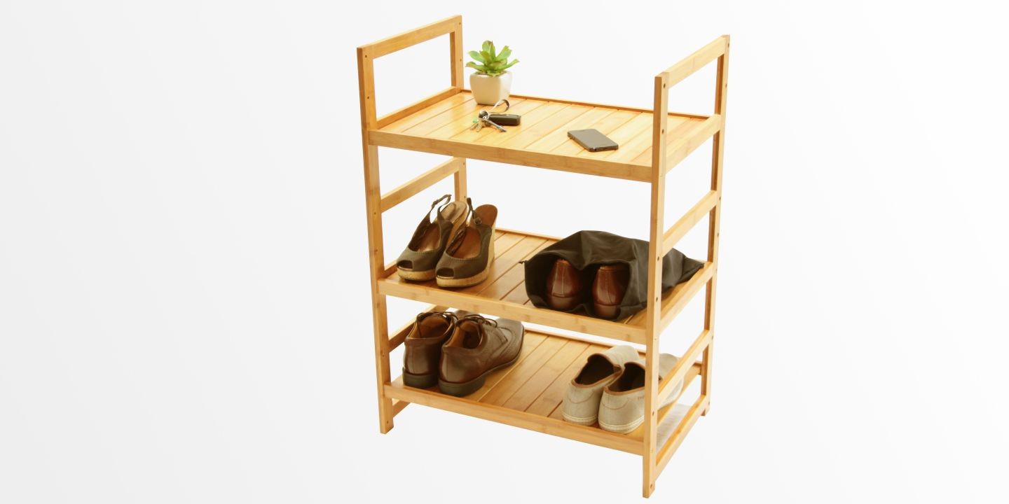 Bamboo Shoe Rack