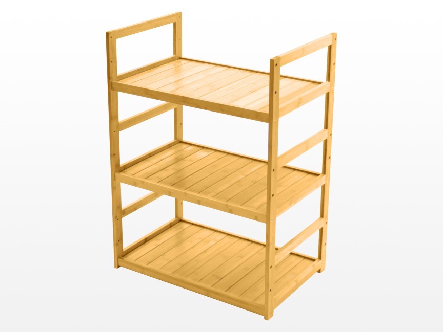 Bamboo shoe rack