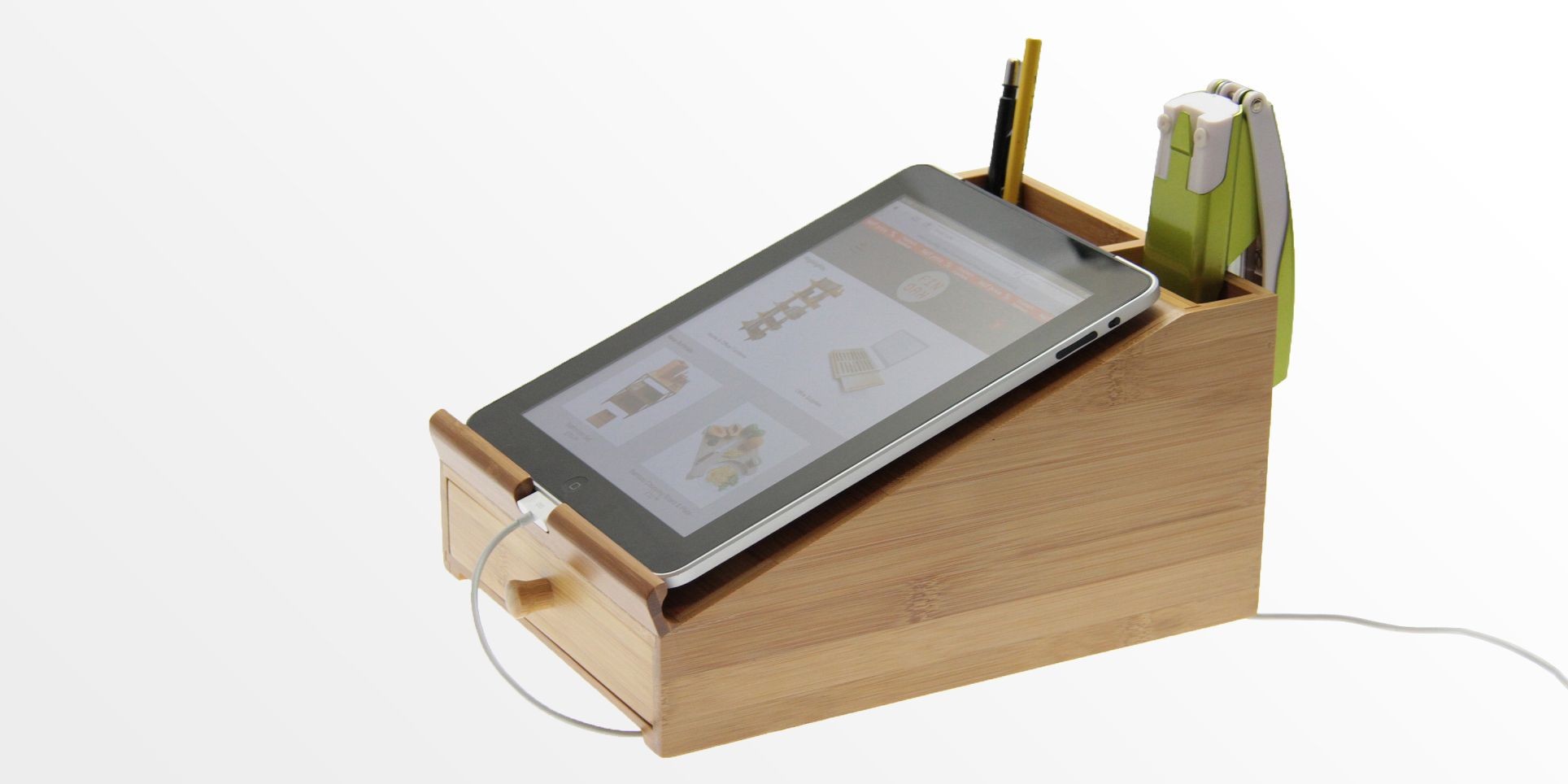 Bamboo iPad Stand