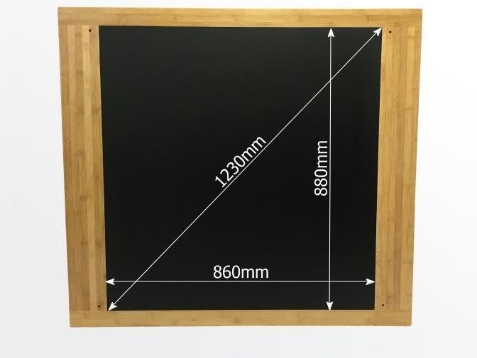 Dimensions of the blackboard