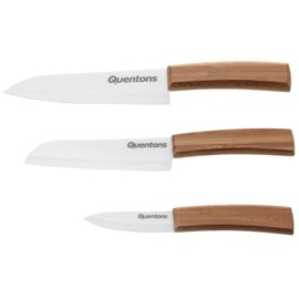 Ceramic Knives Set ( 6'' Chef, 5'' Bread, 3'' Paring)