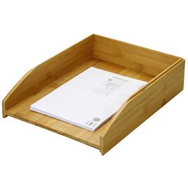 Bamboo Stackable Letter Rack Paper Tray